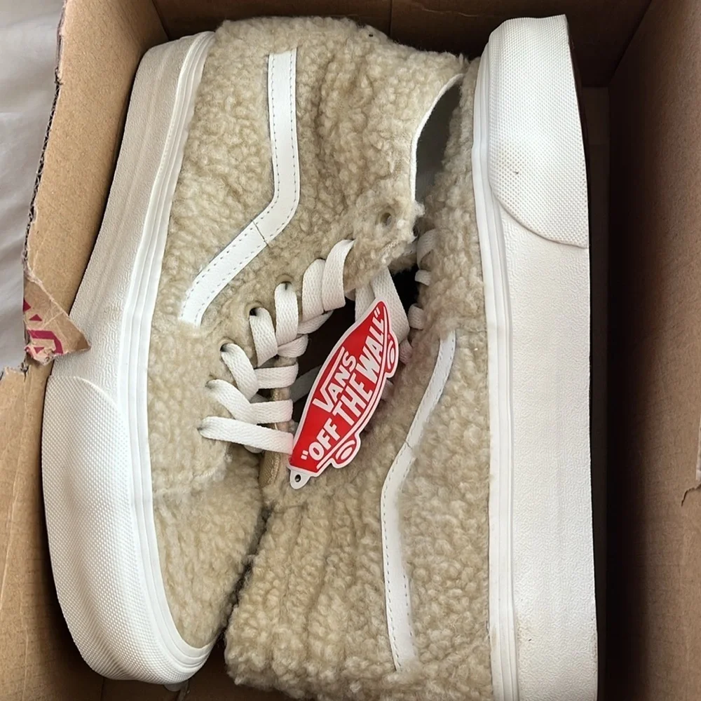 NEW Vans Sk8-Hi Tapered Cozy Hug Mojave Desert Sneaker Women’s Size 8.5 - Picture 7 of 8